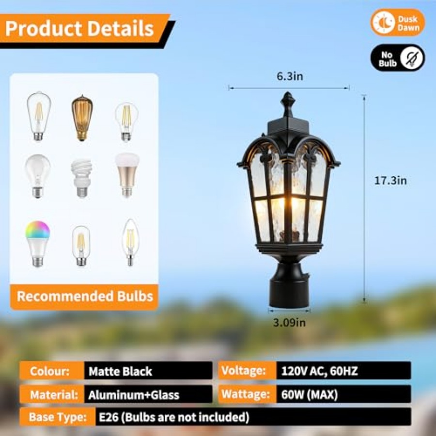 Sensörlü Dış Mekan Direk Lamba - Outdoor Lighting Waterproof incelemesi ve fiyatı